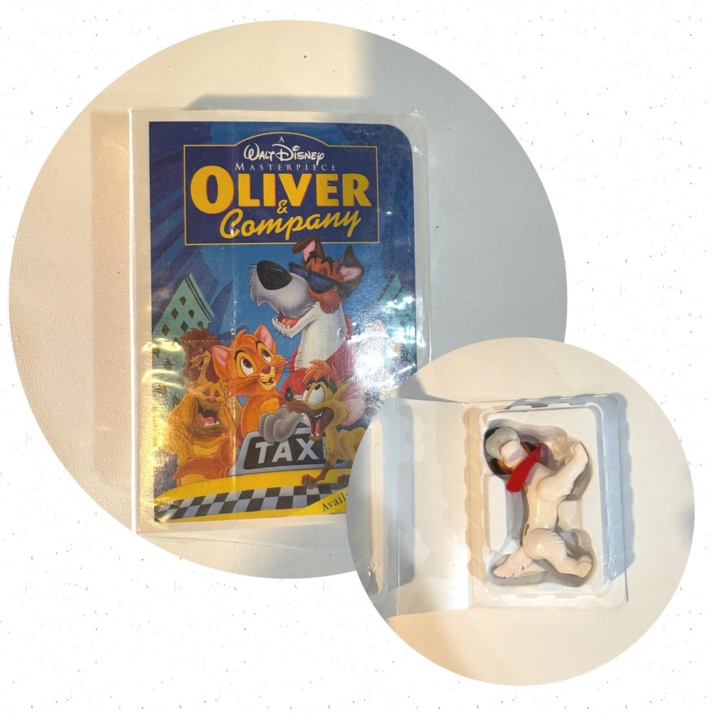 Vintage 1996 McDonalds Disney Oliver & Company Dodger Happy Meal Toy New